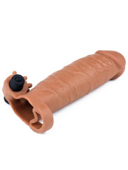 Funda para el Pene con Vibración Add 2 Pleasure X Tender Marrón