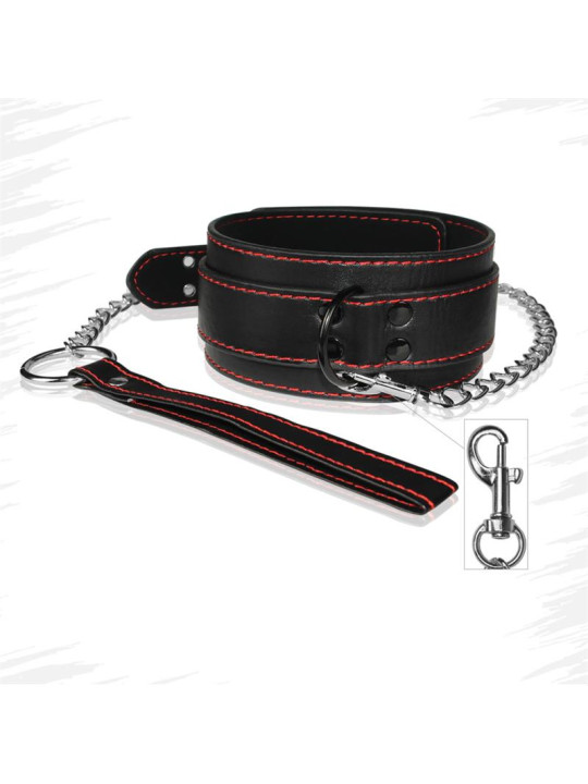 Collar y Correa Bondage Negro