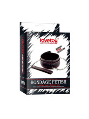 Collar y Correa Bondage Negro