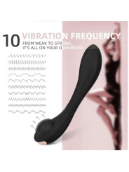 Pulsar Vibrador con Pulsación y Esqueleto Articulado Silicona USB