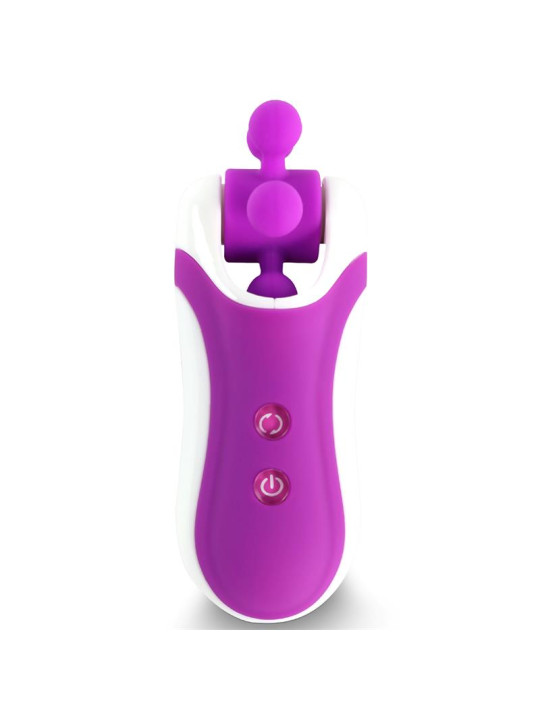 Clitella Estimulador Sexo Oral con Accesorios Púrpura