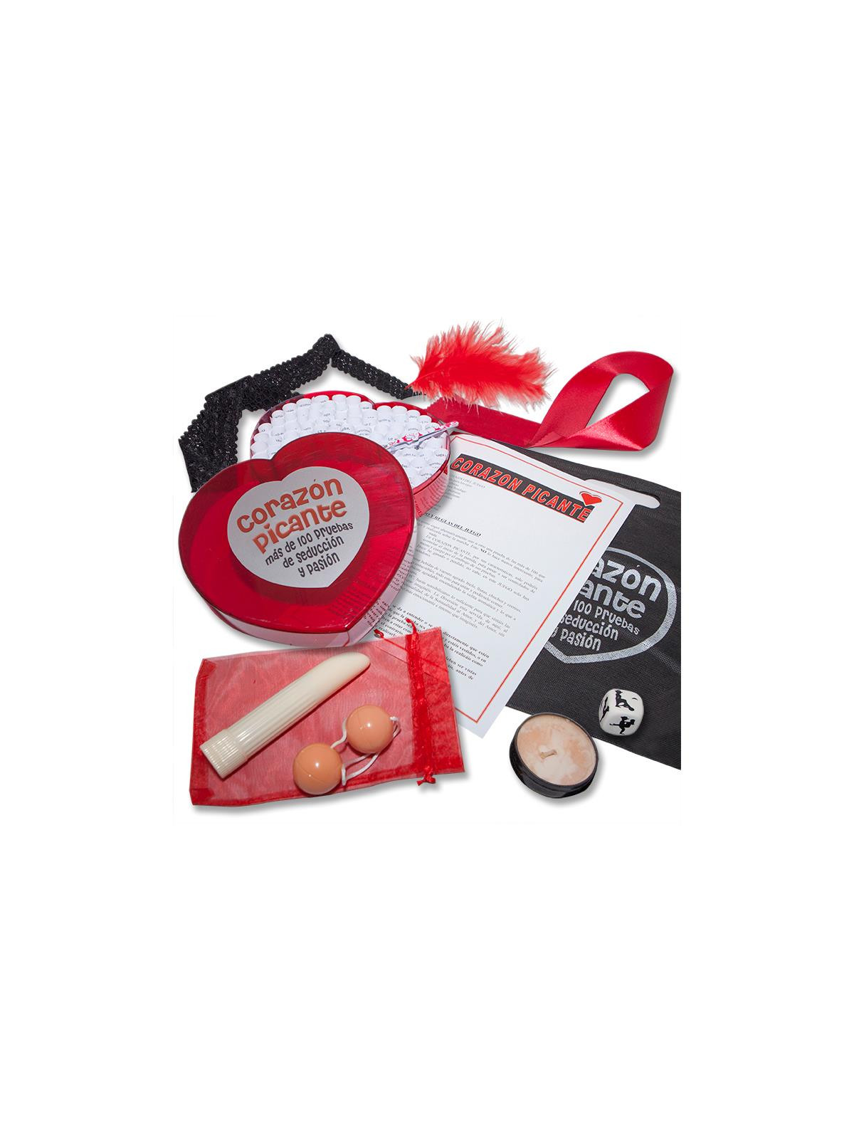Juego Corazón Picante con 100 Pruebas