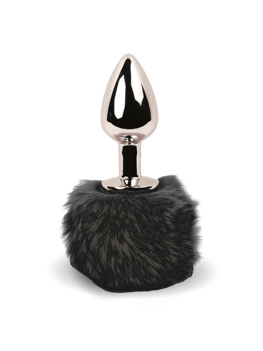 Bunny Tail Plug Anal con Cola Negro