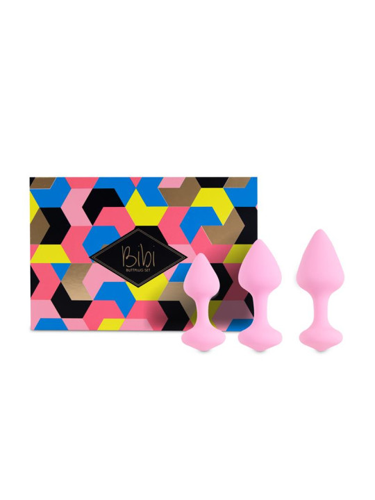 Bibi Set de 3 Plugs Anales Rosa