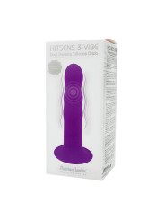 Dildo Doble Densidad con Vibración Hitsens 3 7 S03 M Púrpura