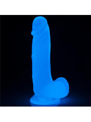 Dildo Lumino 7.5 Luz Azul