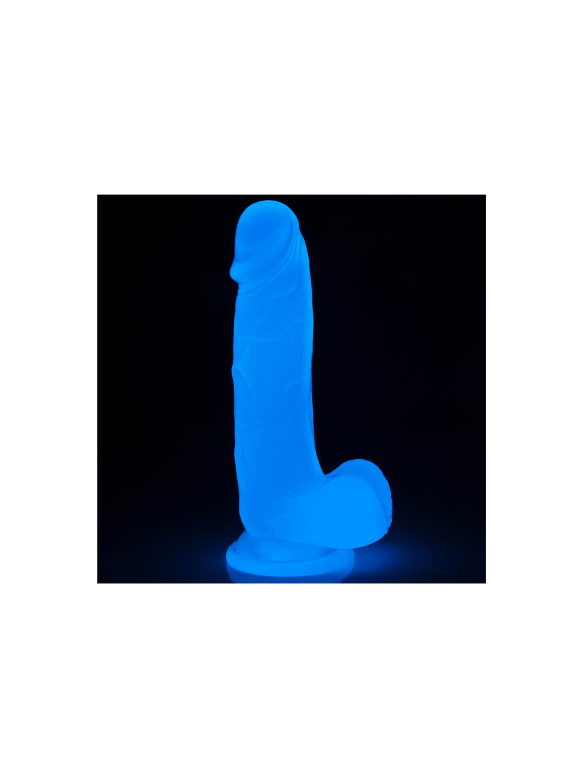 Dildo Lumino 7.5 Luz Azul