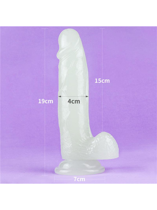 Dildo Lumino 7.5 Luz Azul