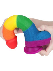 Dildo Prider 9 Silicona Líquida LGBT