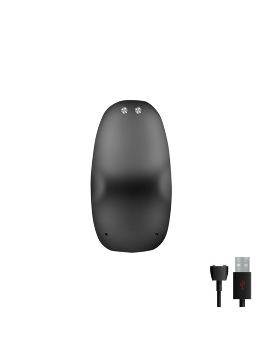 Asher Plug Anal con Control Remoto USB Magnético Negro