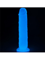 Dildo Lumino 8 Luz Azul