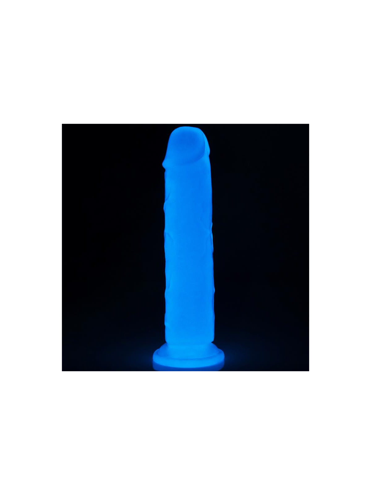 Dildo Lumino 8 Luz Azul