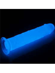 Dildo Lumino 8 Luz Azul