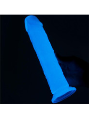 Dildo Lumino 8 Luz Azul