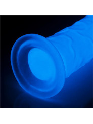 Dildo Lumino 8 Luz Azul