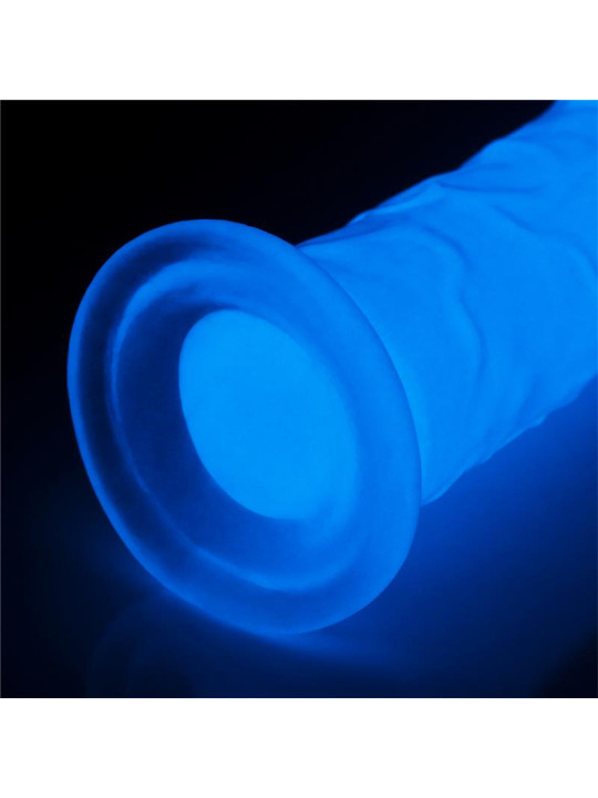 Dildo Lumino 8 Luz Azul