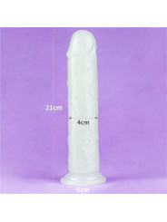 Dildo Lumino 8 Luz Azul