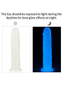 Dildo Lumino 8 Luz Azul