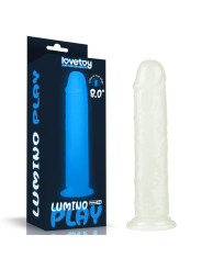 Dildo Lumino 8 Luz Azul