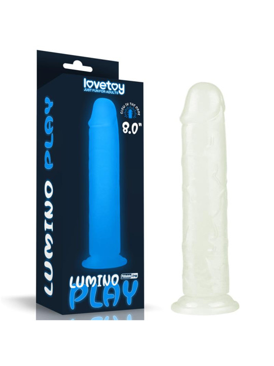 Dildo Lumino 8 Luz Azul