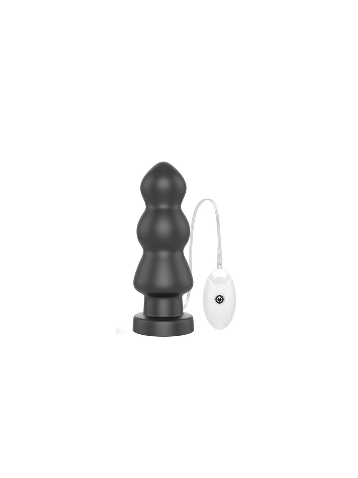 Plug Anal con Vibración King Sized 7.8 Negro