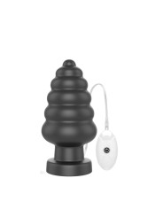 Plug Anal con Vibración King Sized 7 Negro