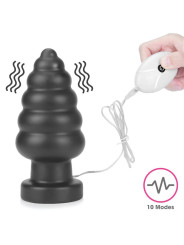 Plug Anal con Vibración King Sized 7 Negro