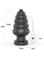 Plug Anal con Vibración King Sized 7 Negro