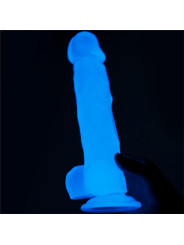 Dildo 8.5 Lumino Luz Azul