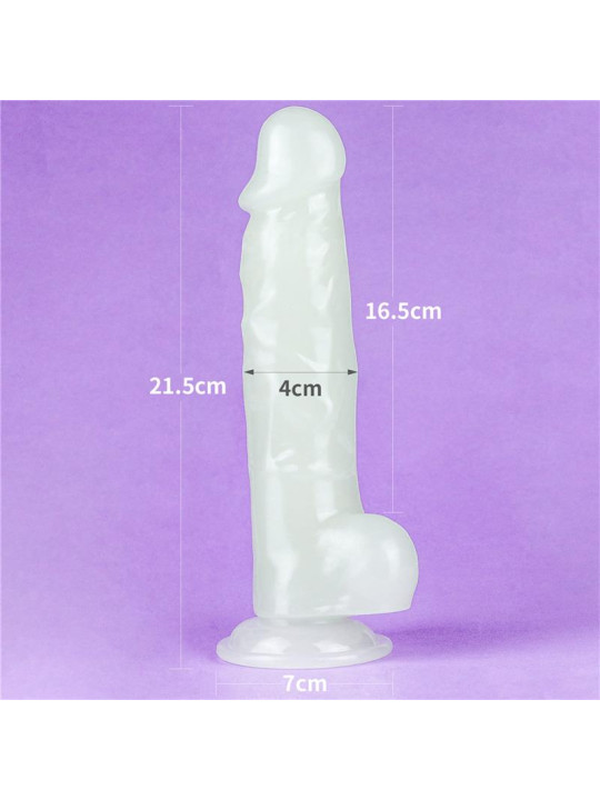 Dildo 8.5 Lumino Luz Azul