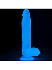 Dildo Lumino 10 Luz Azul