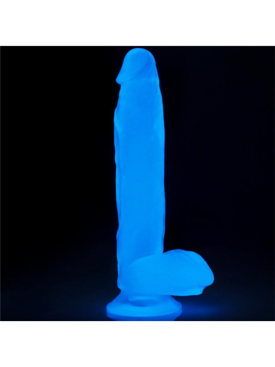 Dildo Lumino 10 Luz Azul