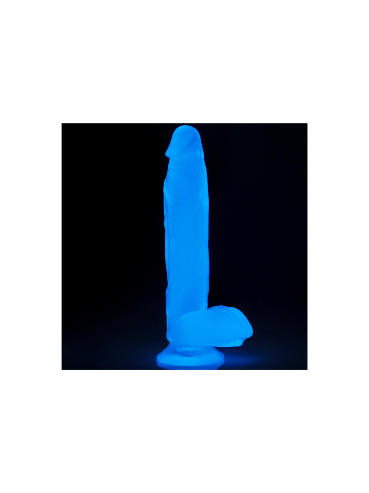 Dildo Lumino 10 Luz Azul