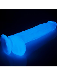Dildo Lumino 10 Luz Azul