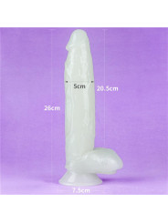 Dildo Lumino 10 Luz Azul