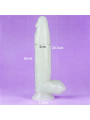 Dildo Lumino 10 Luz Azul