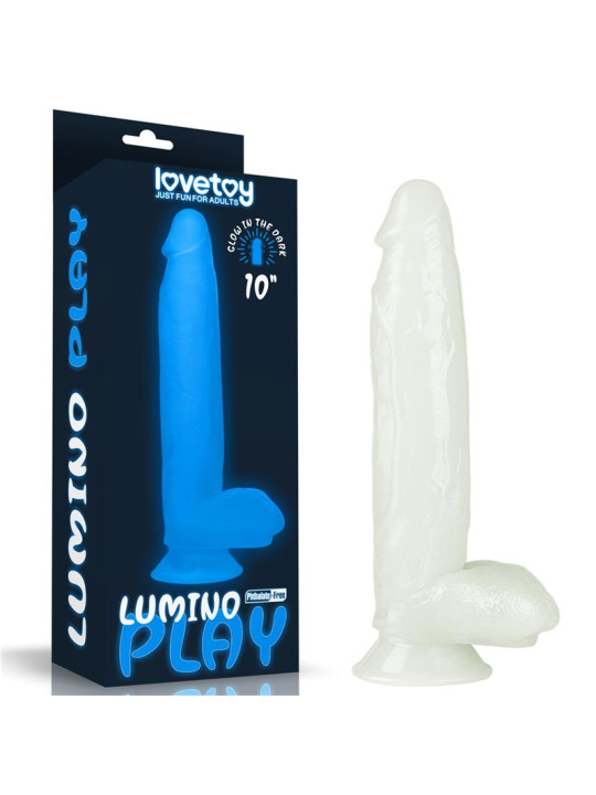 Dildo Lumino 10 Luz Azul