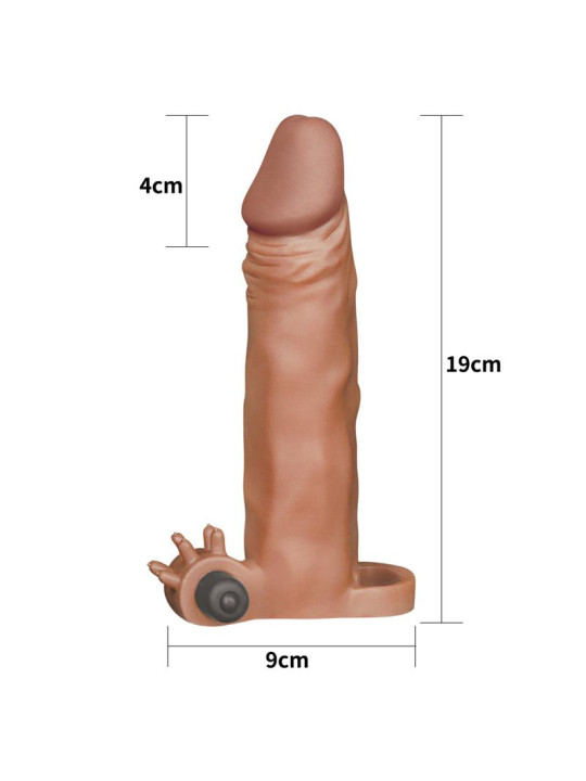 Funda para el Pene con vibración Add 2 Pleasure X-Tender Marrón