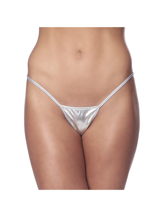 Micro Tanga Plateado Talla Unica