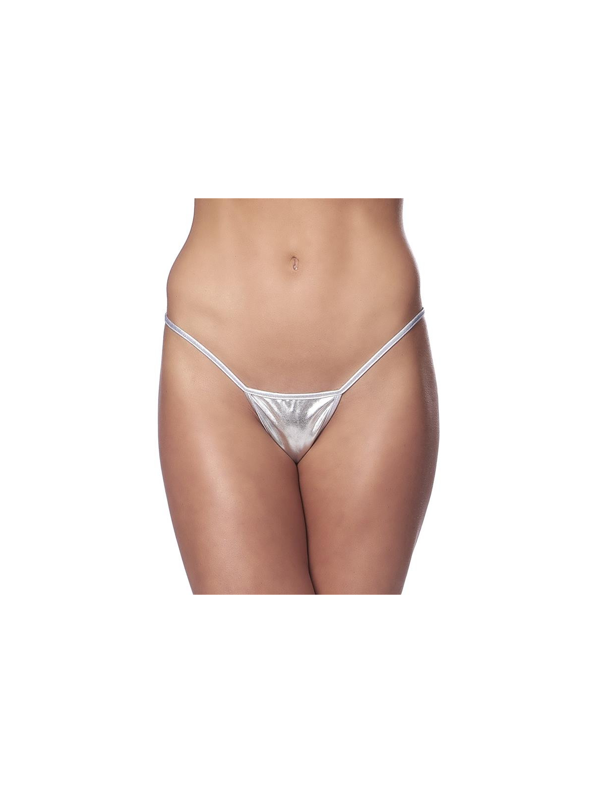 Micro Tanga Plateado Talla Unica