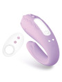 Brightmauve Vibrador para Parejas Doble Motor Control Remoto USB Silicona