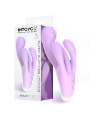 Brightlilac Vibrador Triple Motor Ergonomico USB Silicona