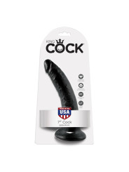 King Cock Pene de 7 - Color Negro