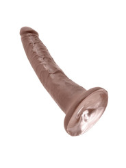 King Cock Pene de 17,78 cm - Color Marrón