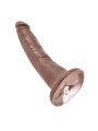 King Cock Pene de 17,78 cm - Color Marrón