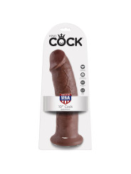 King Cock Pene de 10 - Color Marrón