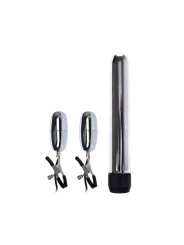 Baile Set Bala Vibrador y Pinzas para Pezones con Vibración Turbo