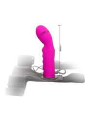 Arnés con Dildo Púrpura 15.5 cm