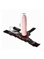 Baile Arnés con Dildo Vibrador Natural 18.5 cm