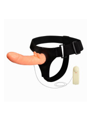 Baile Arnés con Dildo y Control Remoto 18 cm